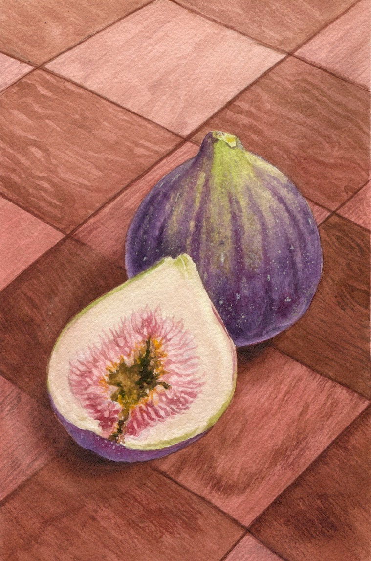 Jennifer Mazzucco - Figs On Cutting Board