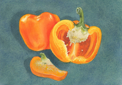 Jennifer Mazzucco - Orange Pepper in Teal