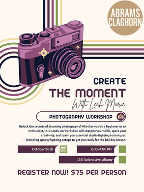 Create the Moment with Leah Marie - Oct 26th 2-4pm