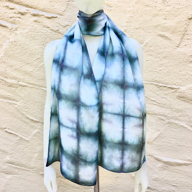 Scarf Spree: (S) Forest Green & White Square 13