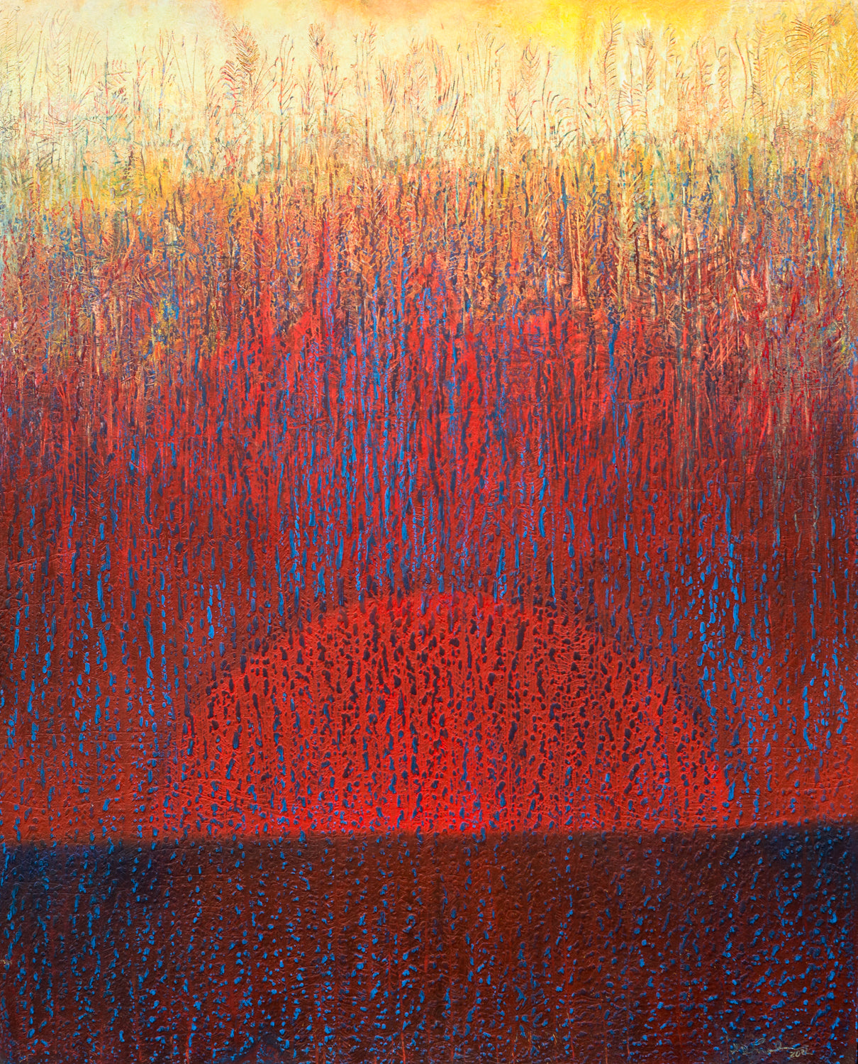 Doug Lawler 2023: Sunset through Grass