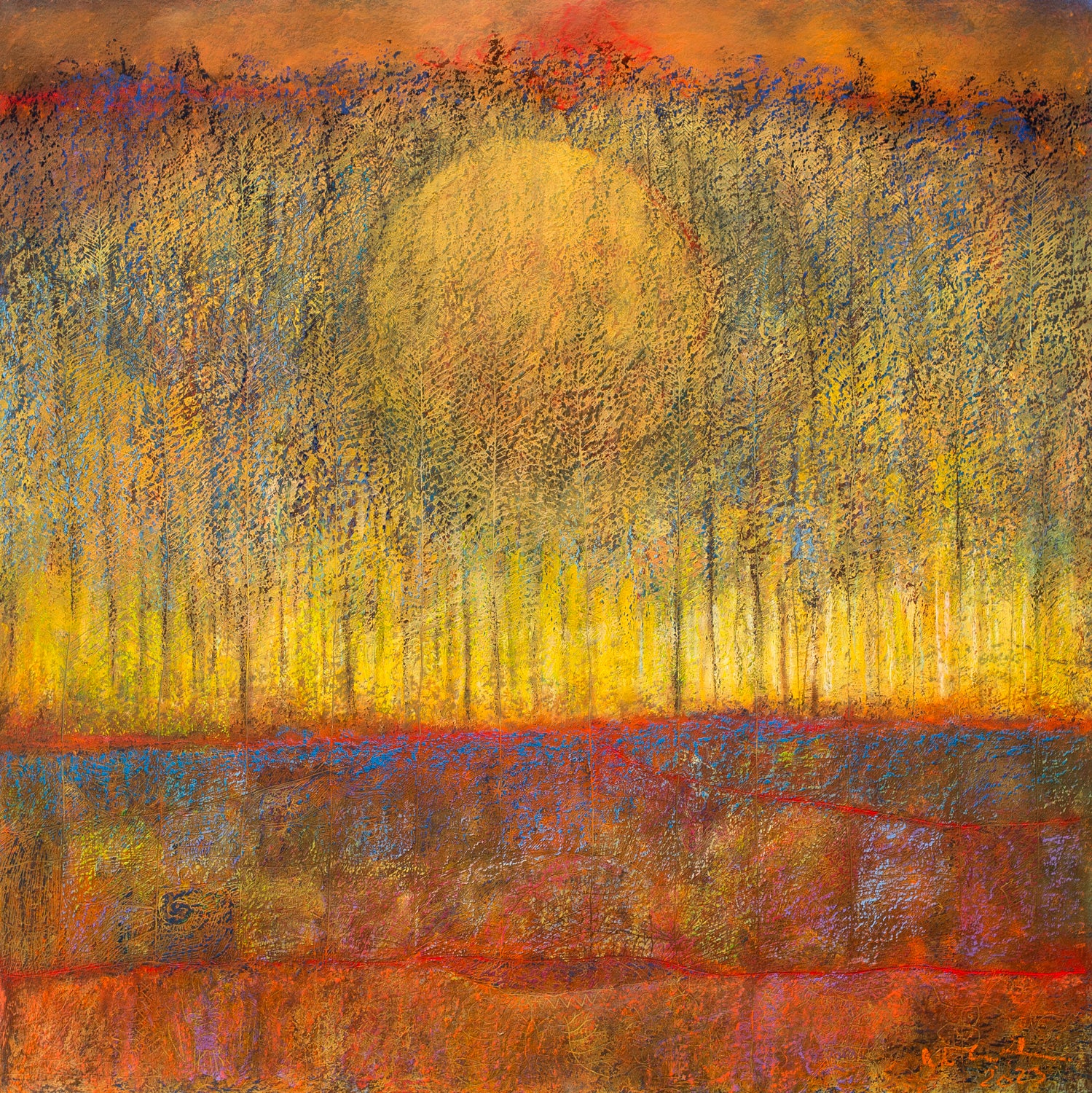 Doug Lawler 2023: Sunrise through Grass