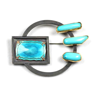 Carolyn Tillie: Brooch w/ Turquoise