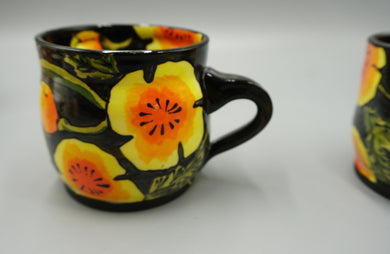 Sachiko Campe : Tea Cup, Poppy, black