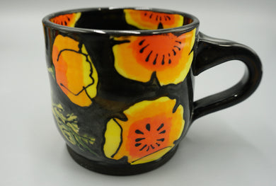 Sachiko Campe : Tea Cup, Poppy, black 2