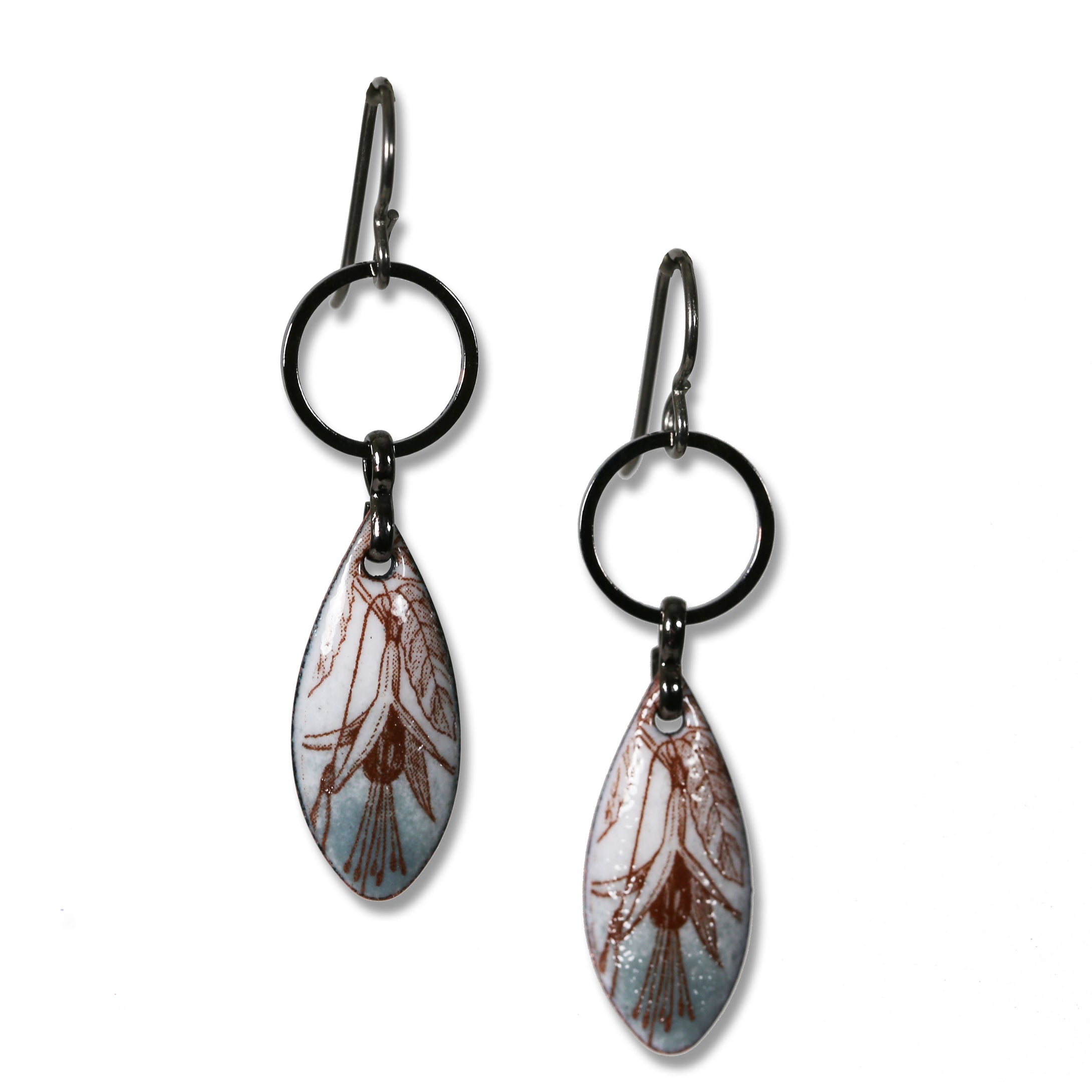 Michele Dodge:(S) Ring & TearDrop Earrings - Tropical Flower