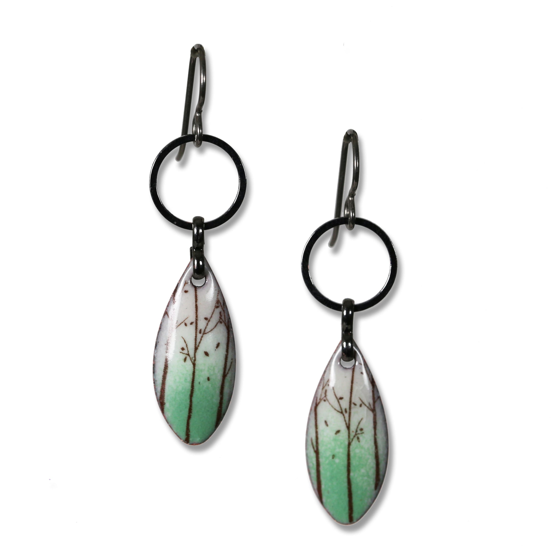 Michele Dodge:(S) Ring & TearDrop Earrings - Forest