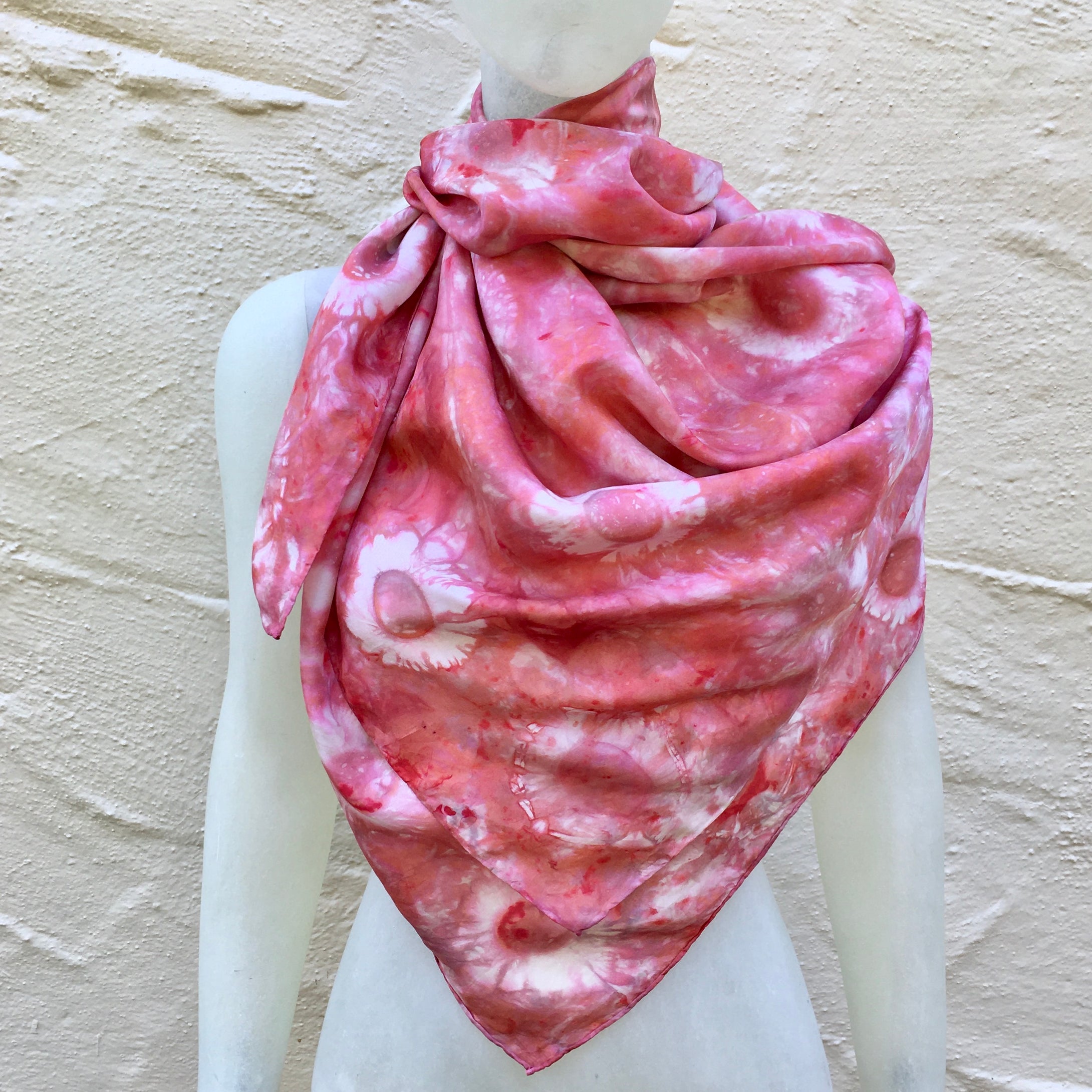 Scarf Spree: (S) Red Flower 44