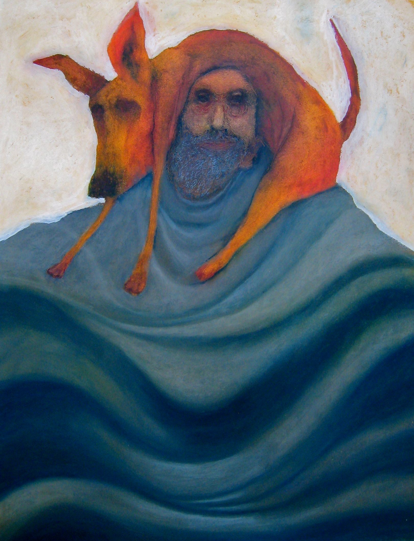 Doug Lawler : Man with Dog (Print)