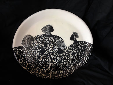 Colors of Juneteenth - Renata Gray:Memories oval plate