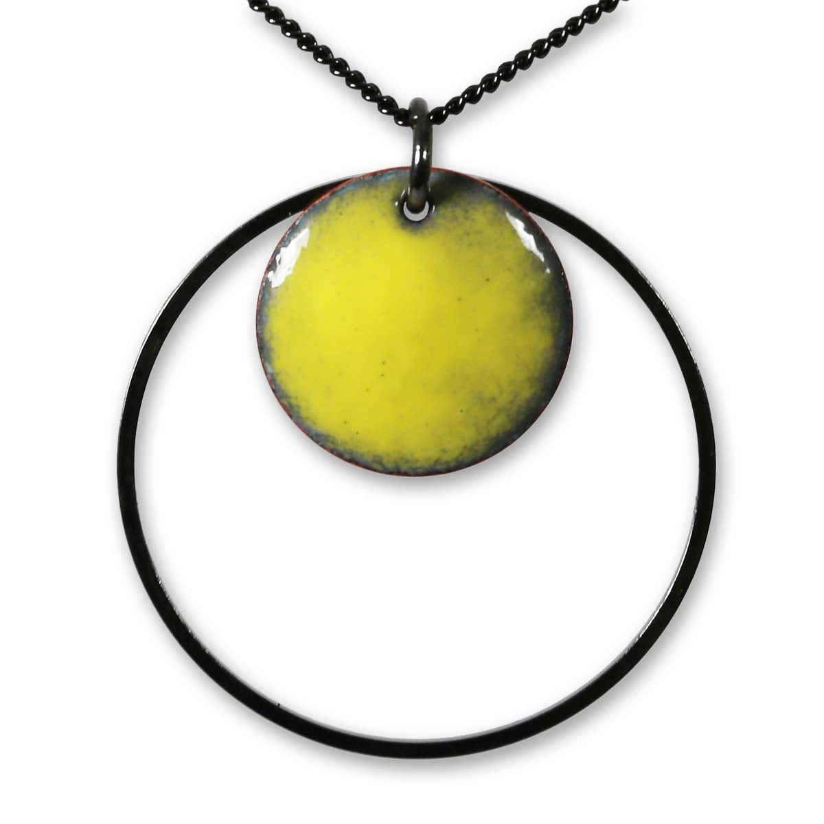 Michele Dodge:(S) Encircled Pendant - Yellow