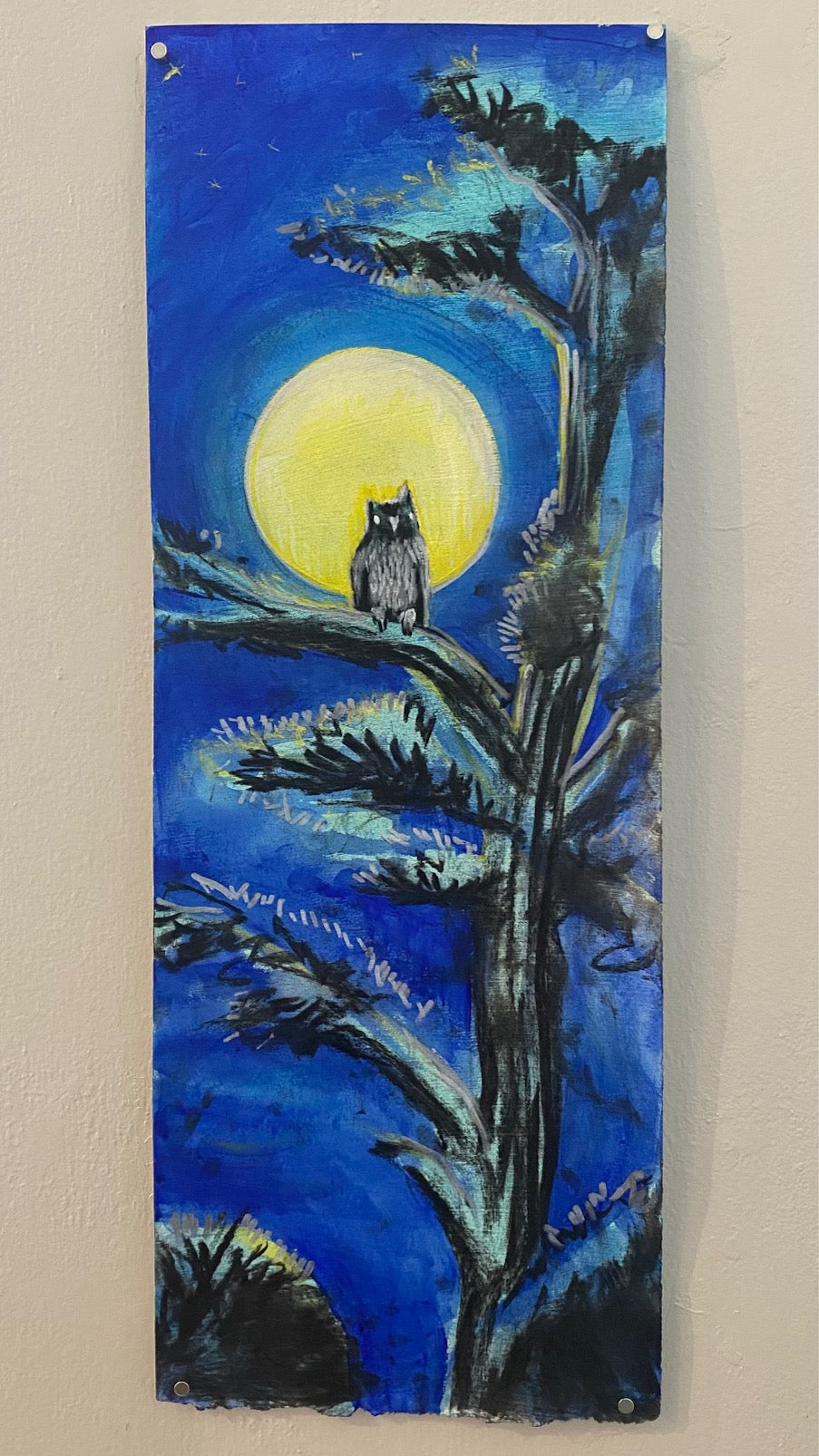 FLY: Leah Yael Levy: Perched Owl