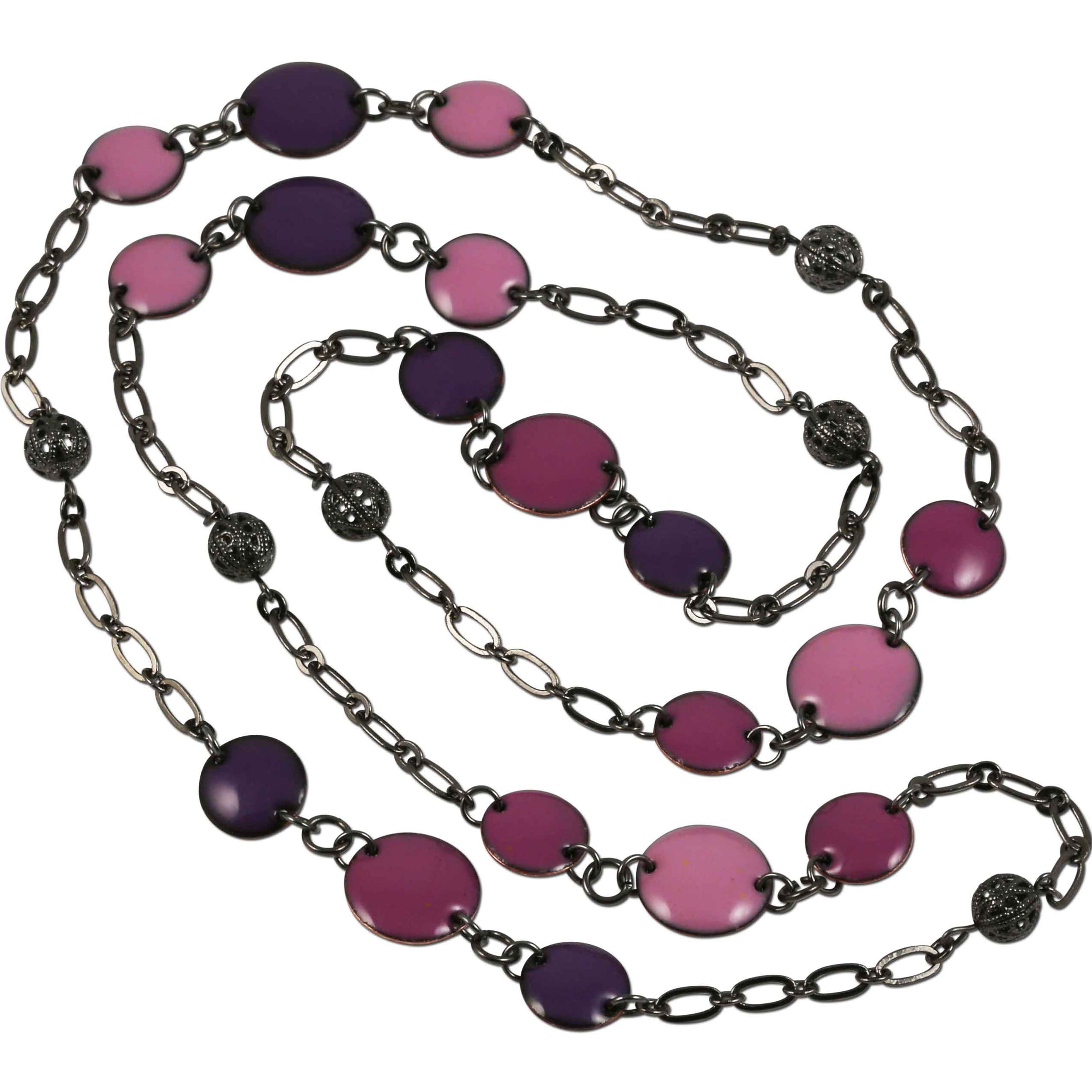 Michele Dodge:(S) Vintage Look Necklace - Mauve
