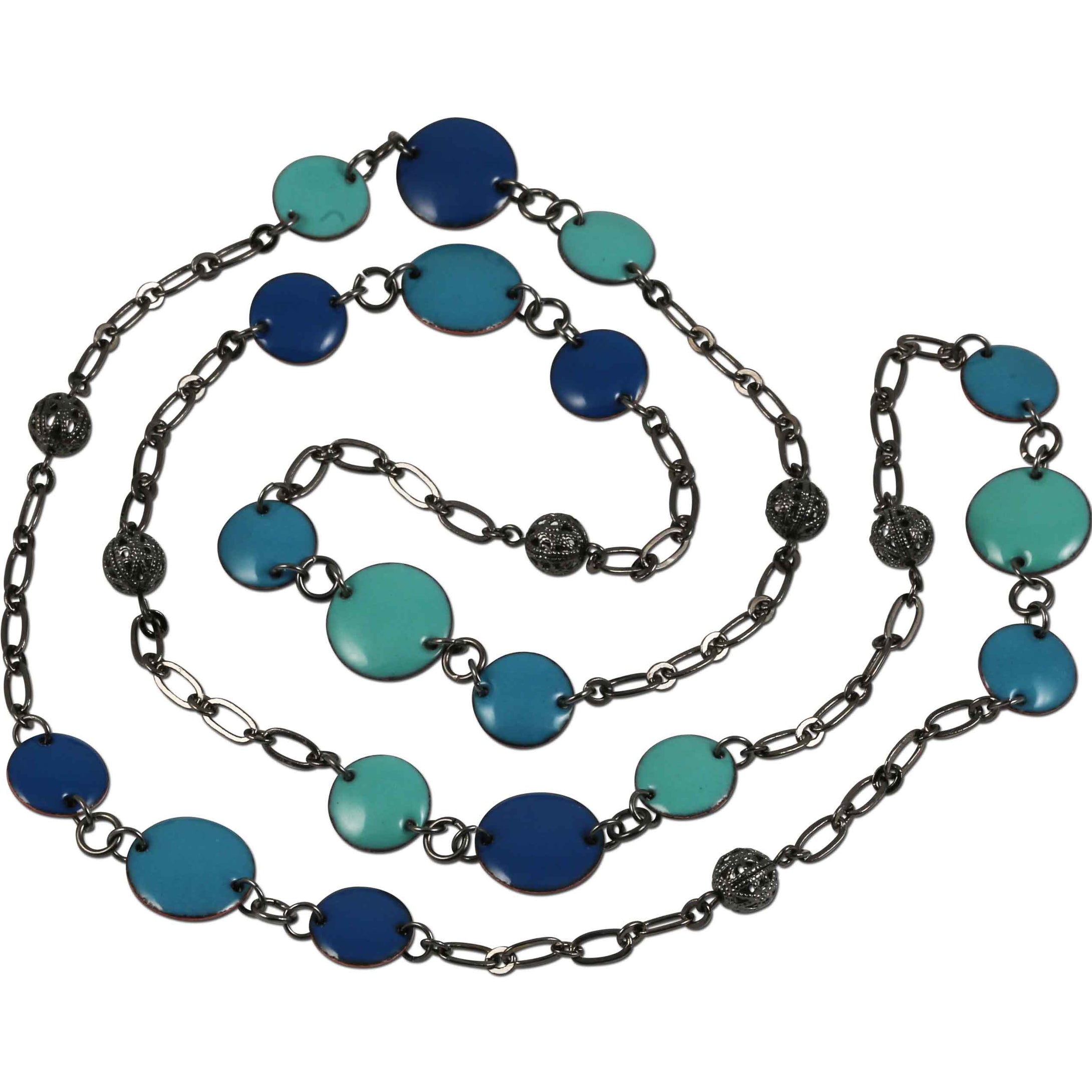 Michele Dodge:(S) Vintage Look Necklace - Turquoise