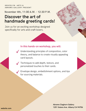 Handmade Greeting Card Workshop | November 4