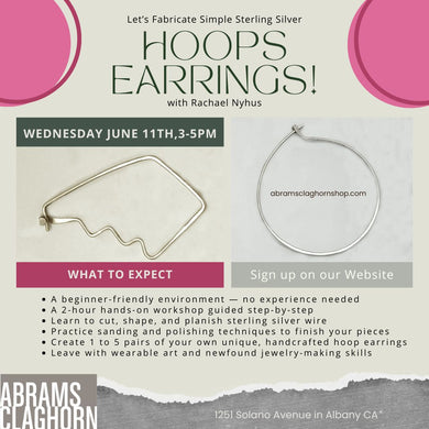 Let’s Fabricate Simple Sterling Silver Hoops Earrings!