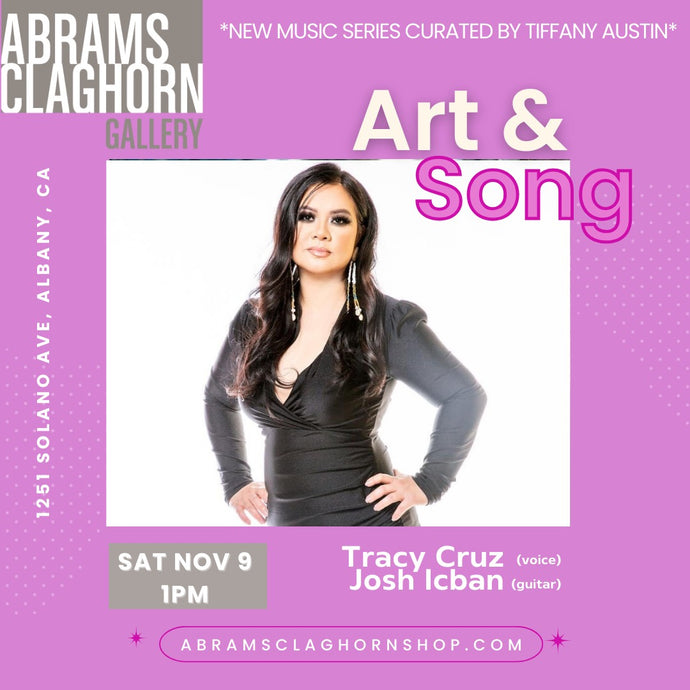 Art & Song Tracy Cruz & Josh Icban Saturday November 9