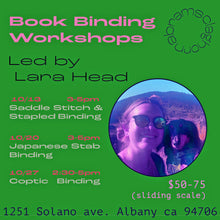 Bookbinding Workshop with Lara Head | October 27 Coptic Binding