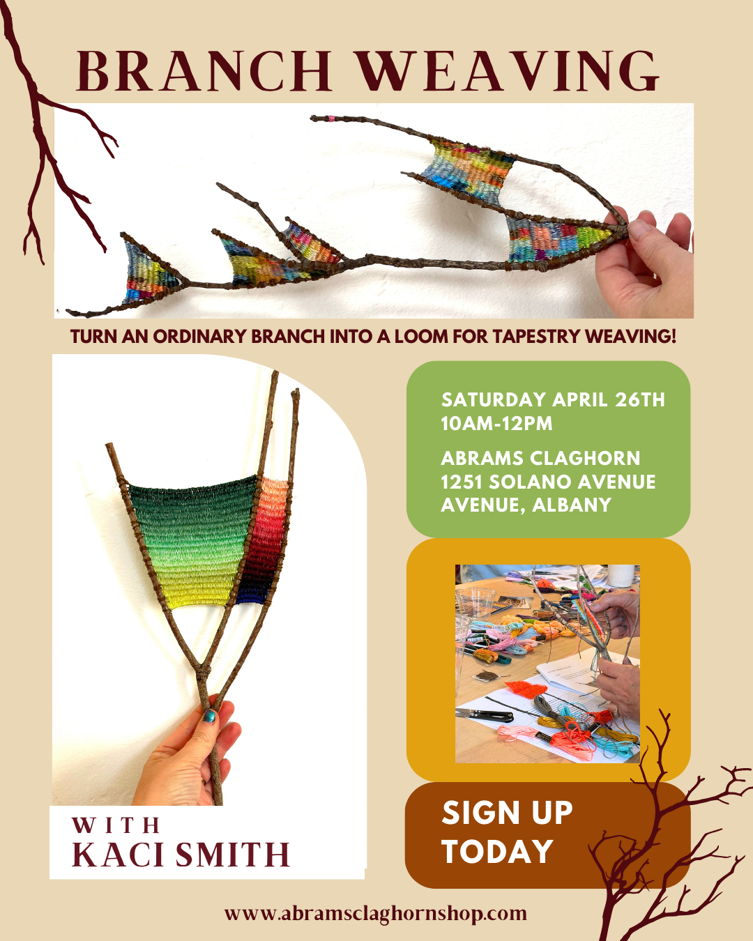 Branch Weaving with Kaci Smith