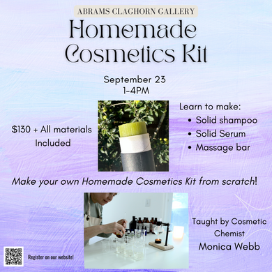 Homemade Cosmetics Kit Workshop | September 23