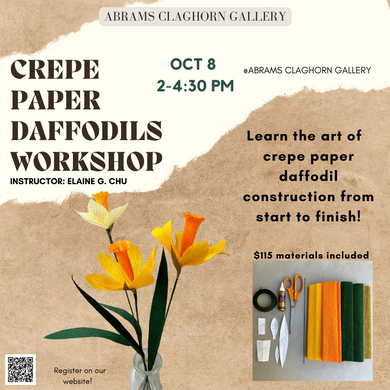 Crepe Paper Daffodils Workshop | October 8