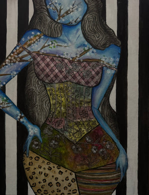 2026 Albany High School : Feminine Misheel Darkanbayar 11 x14, acrylic $50
