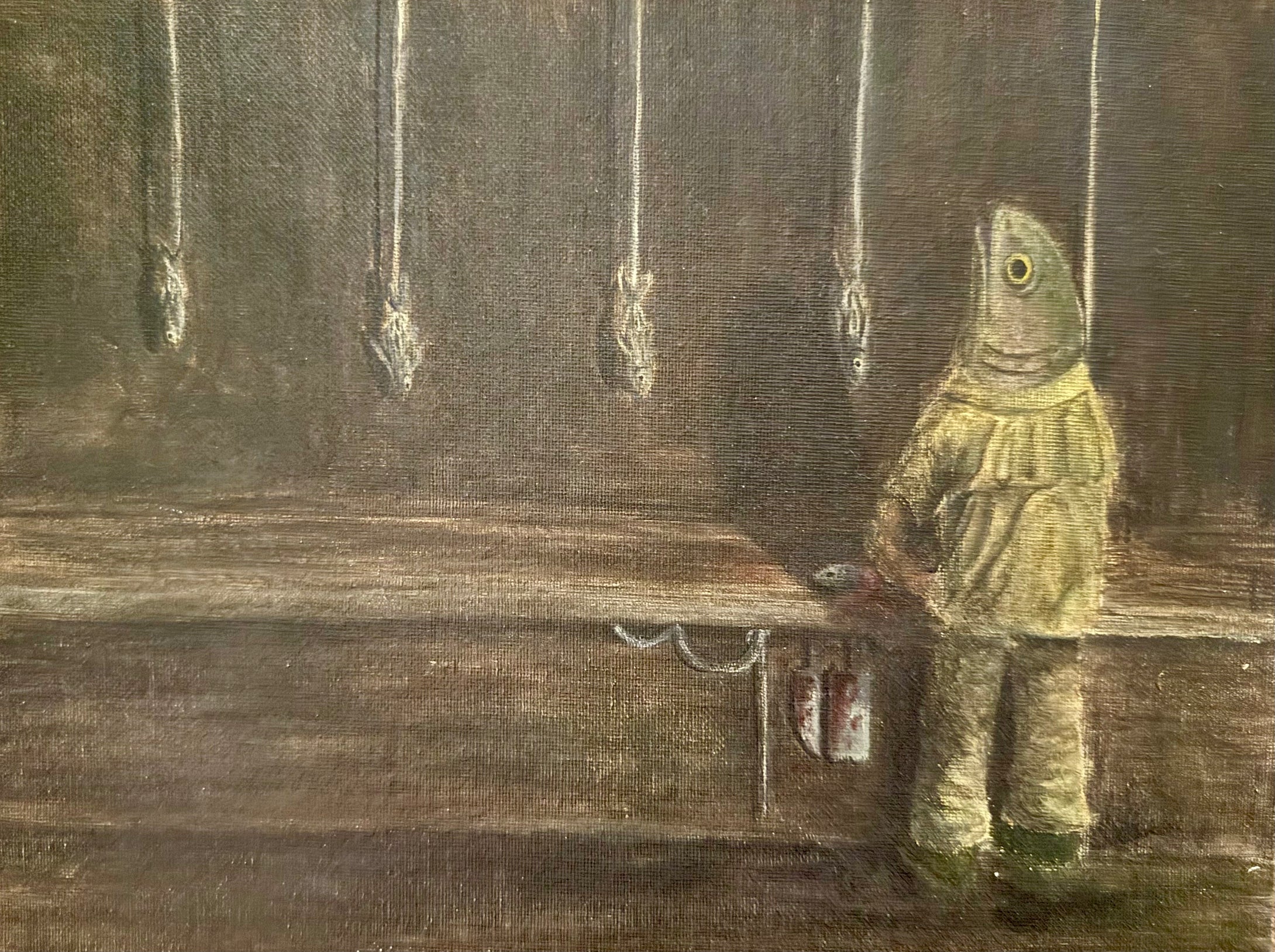 2026 Albany High School : Somethings Fishy Kajsa Davison  10 x 8, acrylic $345