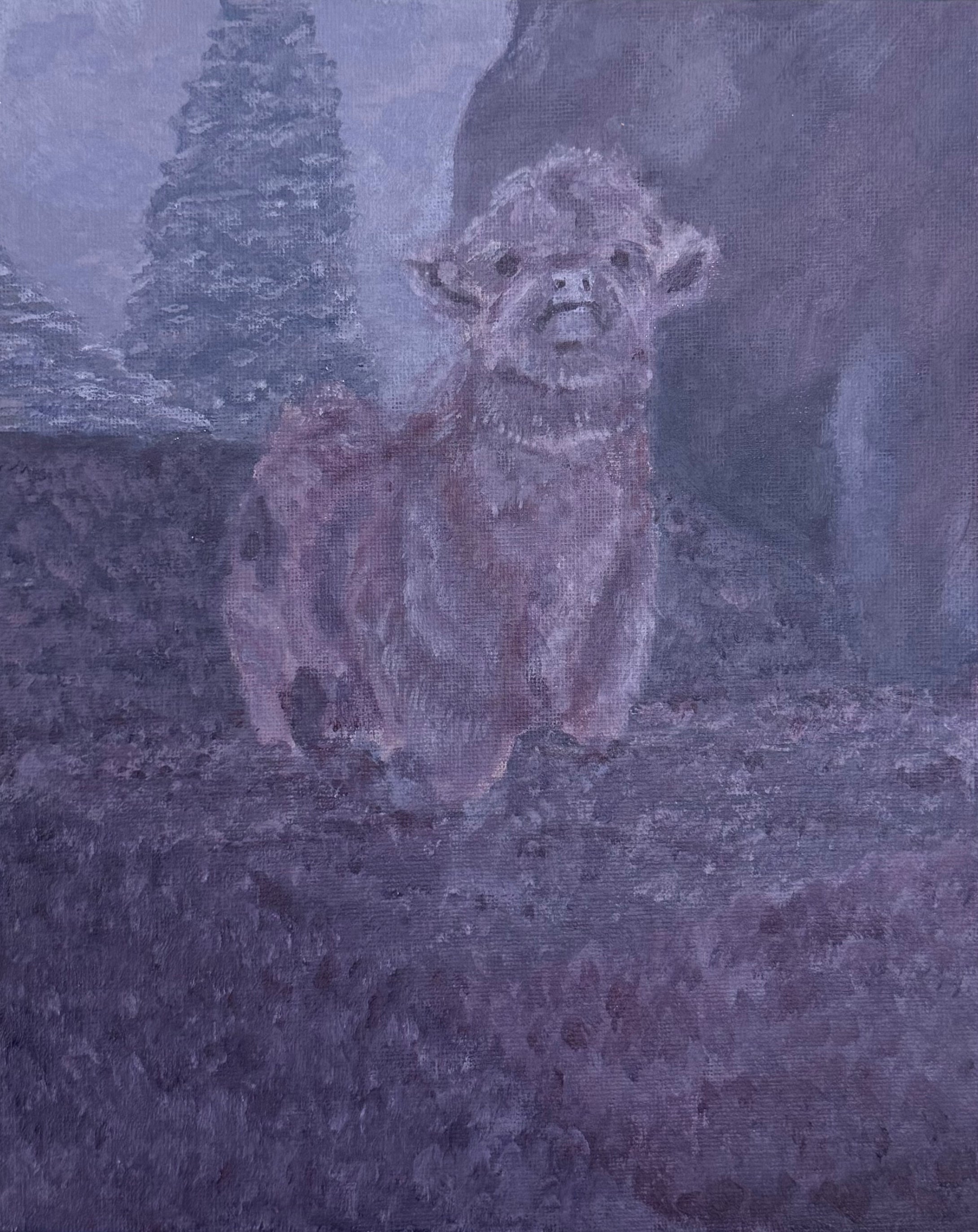 2026 Albany High School : Purple Cow Solmaz Erami 10 x 8, acrylic $80