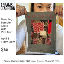 Mending Sampler Class with Van Tran April 5