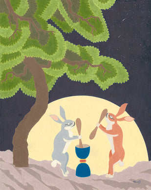 American Minhwa: Moonji L. Pickering: Moon Rabbits, 2024