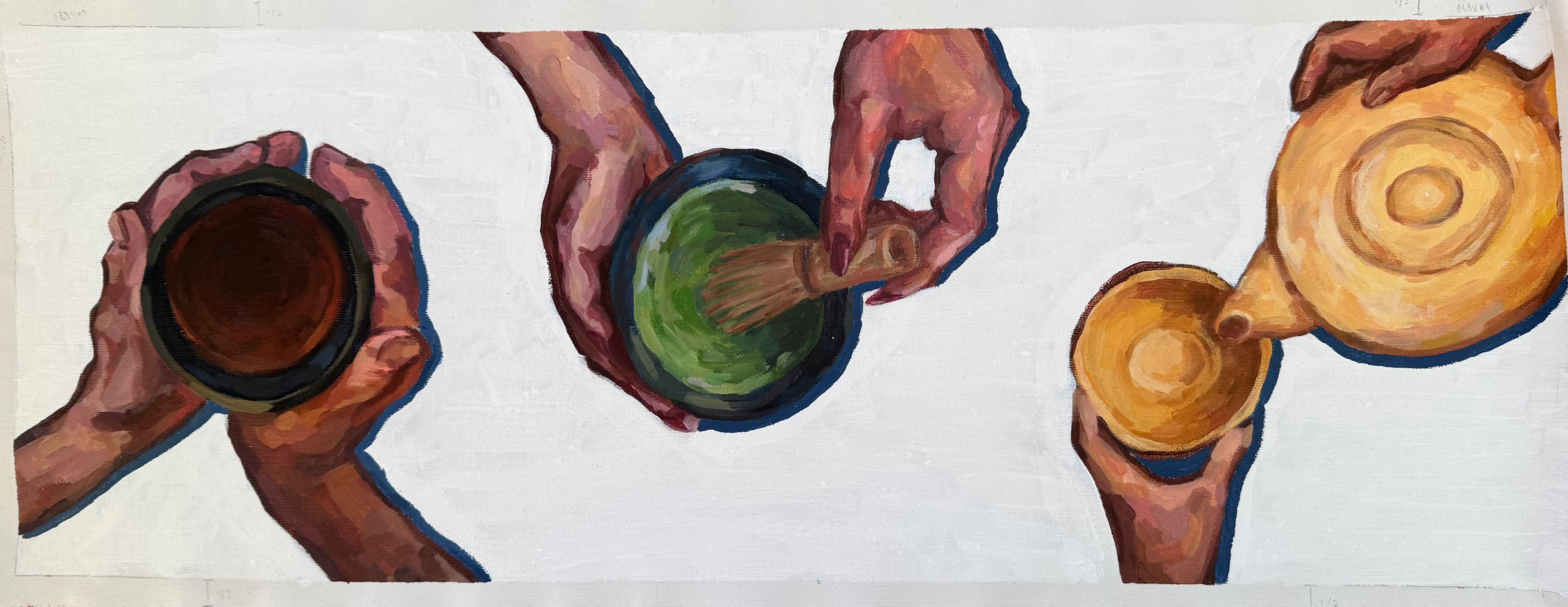 2026 Albany High School : Teatime Avery Newell 9 x 25, acrylic on canvas NFS