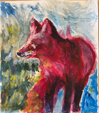 2026 Albany High School : Der Rote Fuchs Liam Sheen 19 x 16.5, acrylic $100