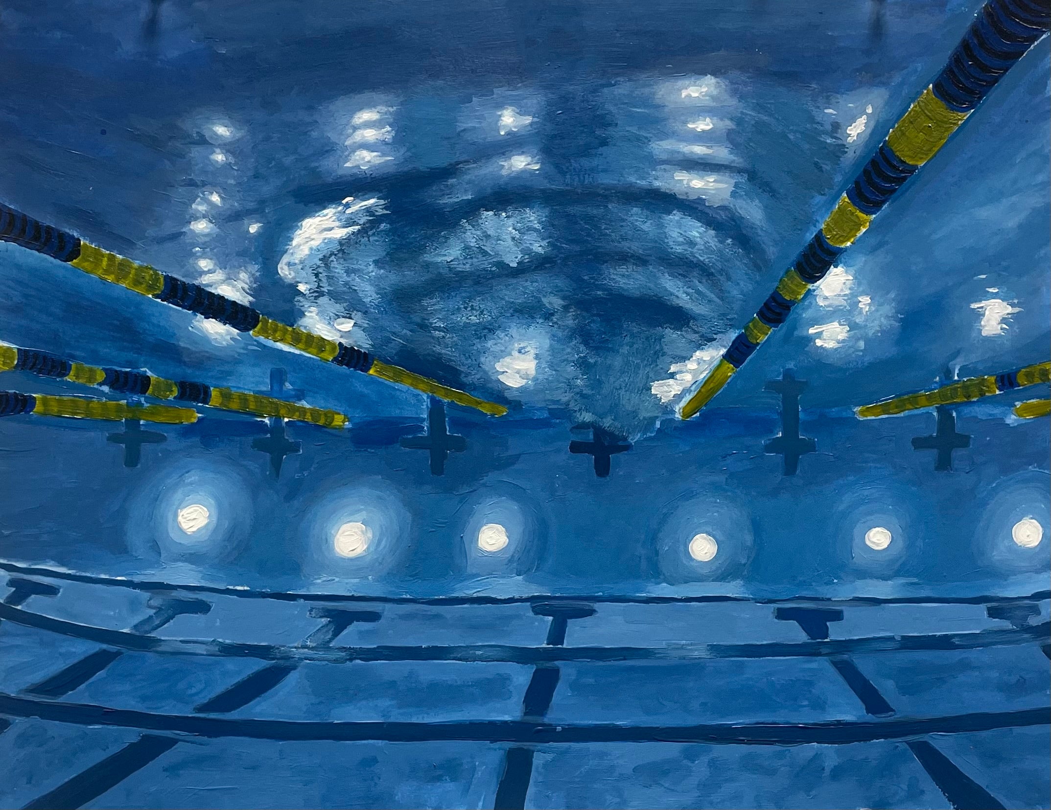 2026 Albany High School : Splashing Addy Stevenson 11 x 14, acrylic $150