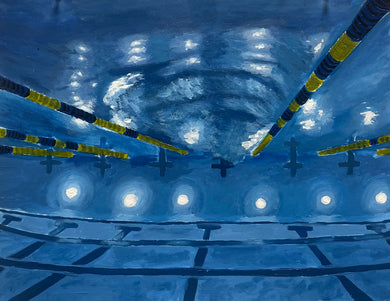 2026 Albany High School : Splashing Addy Stevenson 11 x 14, acrylic $150