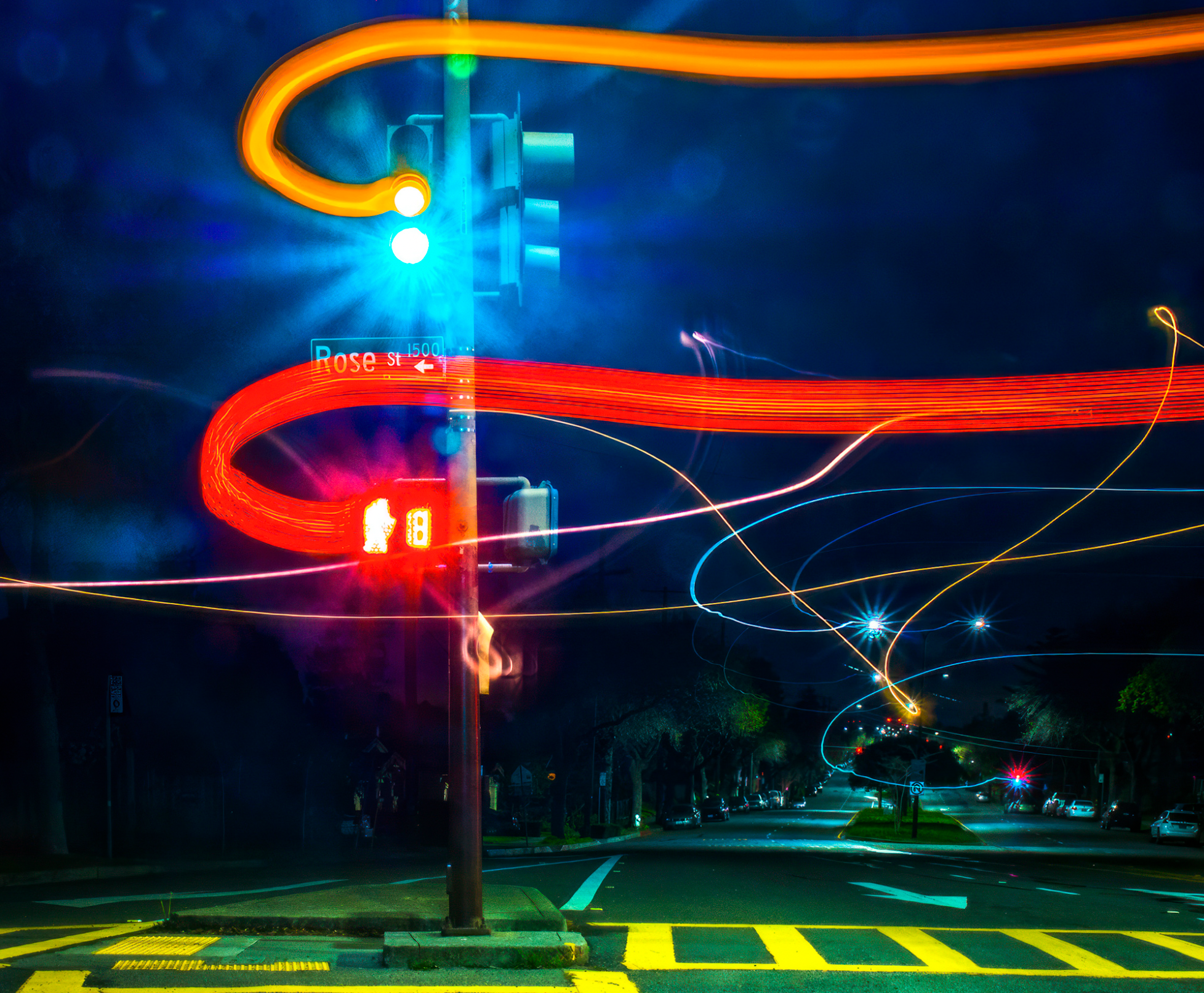 On Rose | Petra Liljestrand | Night Lights on Rose Street