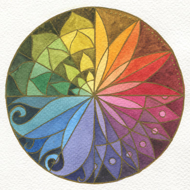 Jennifer Mazzucco - Color Wheel Asymmetrical Flower