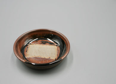 Papercut Pottery: Garlic Grater, Tenmoku