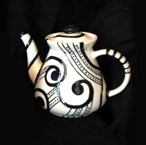 Colors of Juneteenth - Renata Gray: Afri-Paisley teapot