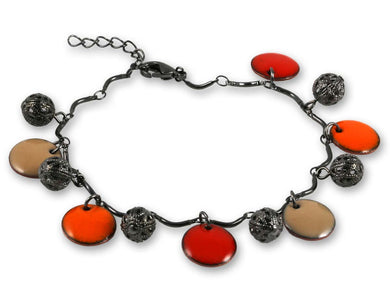 Michele Dodge:(S)Vintage Look Bracelet  - Orange