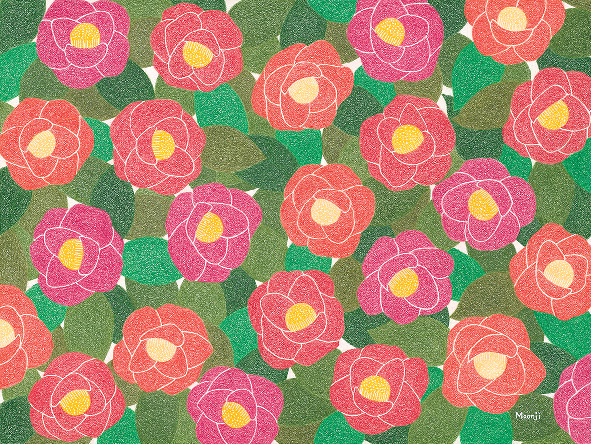 Moonji Pickering: Print - Camellia