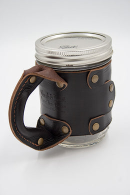 North & East Leather: Mason Jar Handle