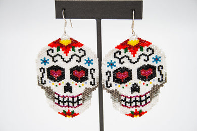 Huichol Center: Earrings-23