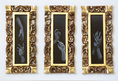 Timmy Mays: Talking Hands, (Framed Triptych)