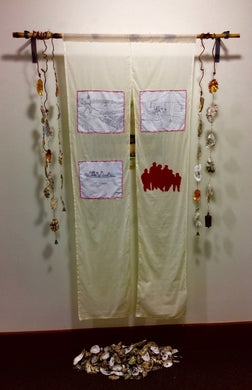 Shimmer: Na Omi Judy Shintani: Legacy of Memories Noren (Japanese door curtain)