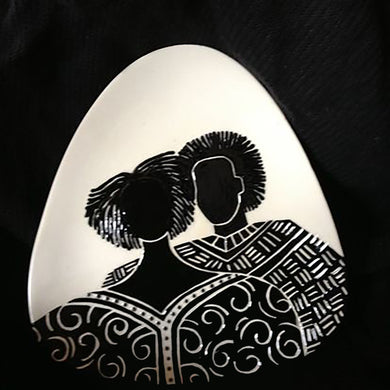 Colors of Juneteenth - Renata Gray: Sisterlocs and Brotherman Triangle plate