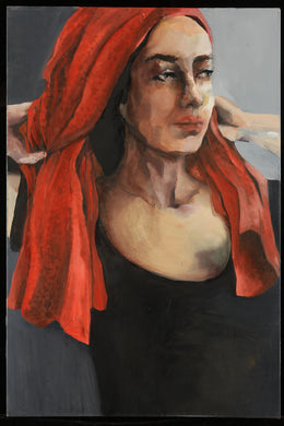 Hair : Farnaz Zabetian : Woman With Red Scarf