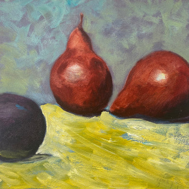Gina Papen: Two Pears and a Plum